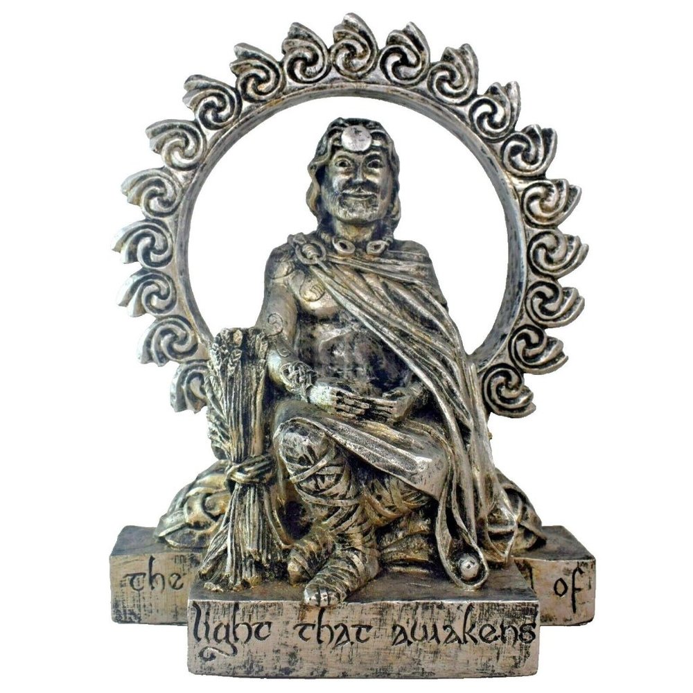 Dryad Design Celtic God Lugh 9.5 inch Resin Figure 2001 by P. Borda Wiccan Pagan